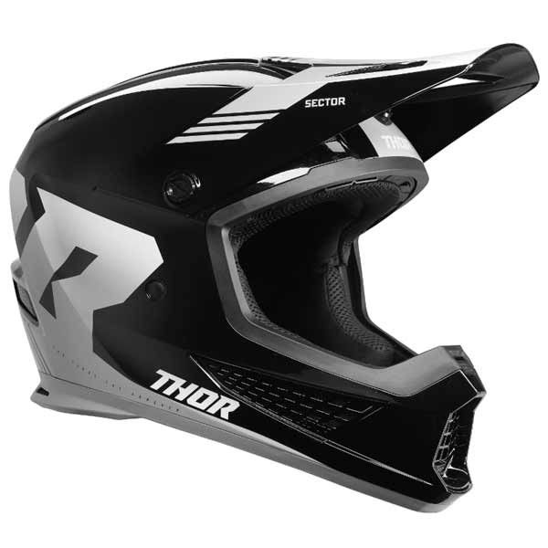 Motocross helmet Thor Sector 2 Carve black white