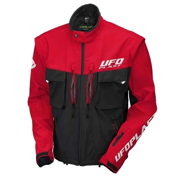 Ufo Plast Taiga enduro jacket black red