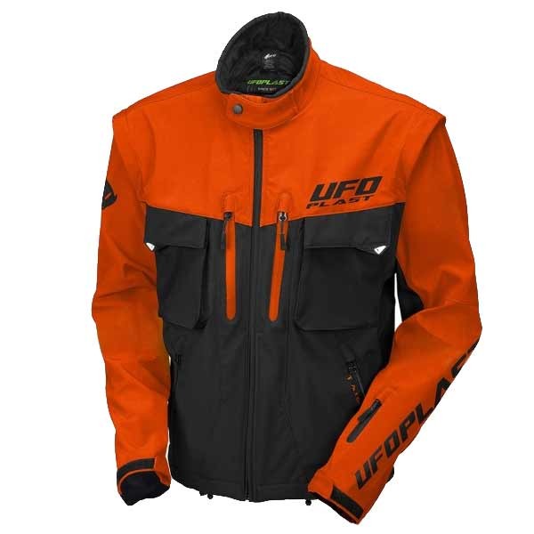Ufo Plast Taiga enduro jacket black orange