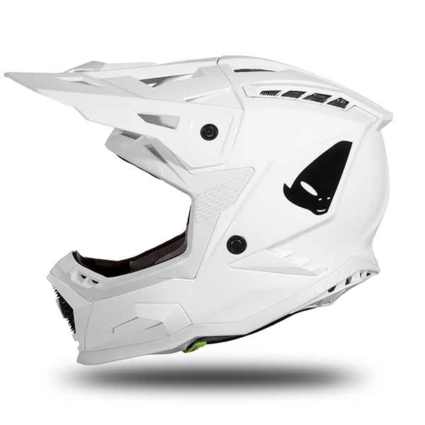 Ufo Plast Echus Motocross-Helm weiß glänzend
