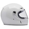 Biltwell Gringo SV gloss white full face helmet - Vintage Helmets