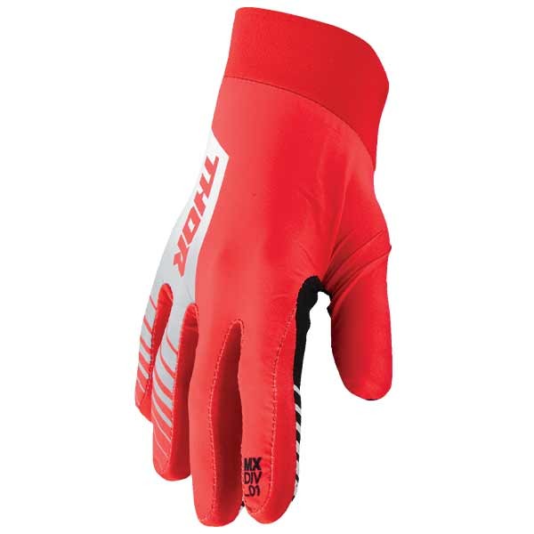 Thor Agile Analog motocross gloves red white