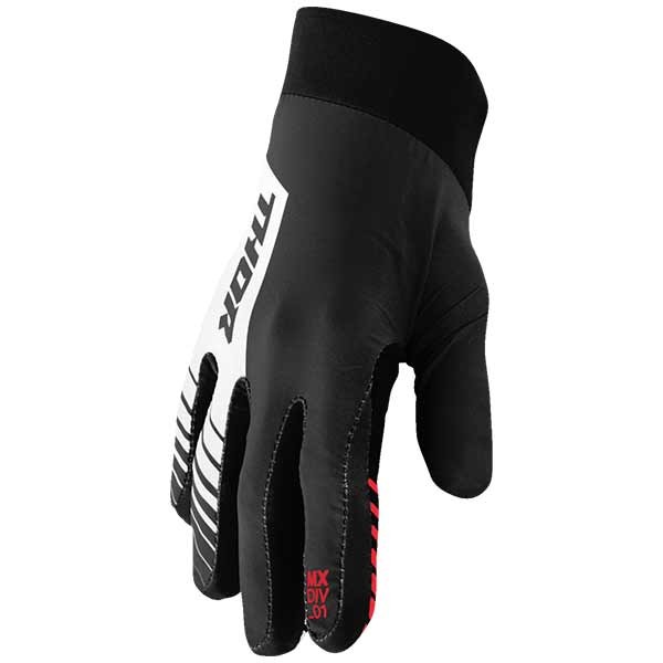 Thor Agile Analog motocross gloves black white