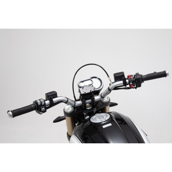 Soporte navegador para manillar Sw-Motech negro Ducati Scrambler 1100/ Special/ Sport (17-)