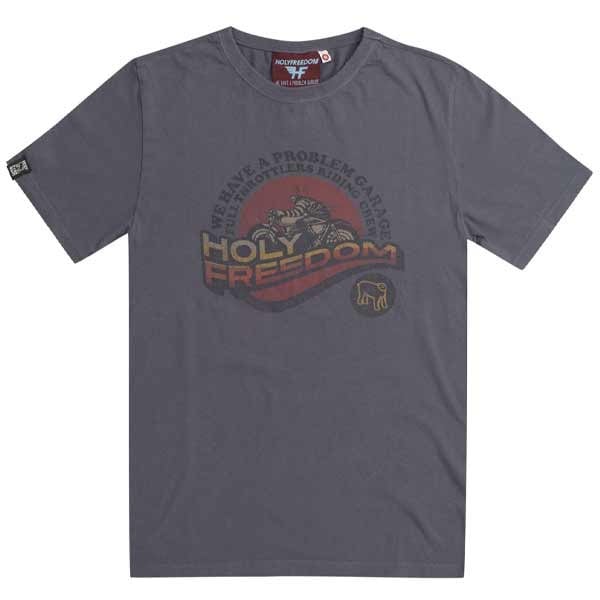 T-shirt Holy Freedom L.A. grigio scuro