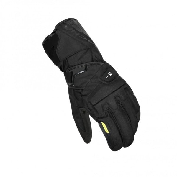 Macna Foton 2.0 RTX heated motorcycle gloves black yellow
