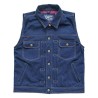 13 And a Half Magazine Rain Splitter blue denim vest - Jackets