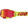 100% Goggles Armega Hiper Solaris mask with red mirrored lens - Motocross Goggles