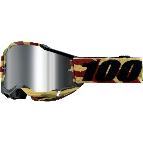 Masque 100% Goggles Accuri 2 Mission lentille miroir flash argent