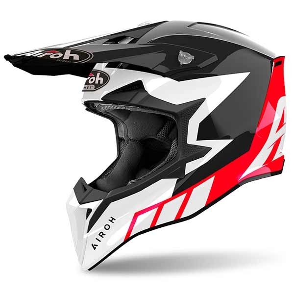 Casco Airoh Wraaap Reloaded rosso lucido