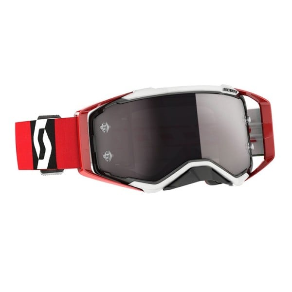 Gafas Scott Prospect rojo negro con lente espejada plateada