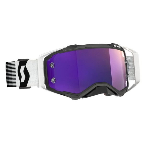 Scott Prospect premium goggle black white purple mirror lens