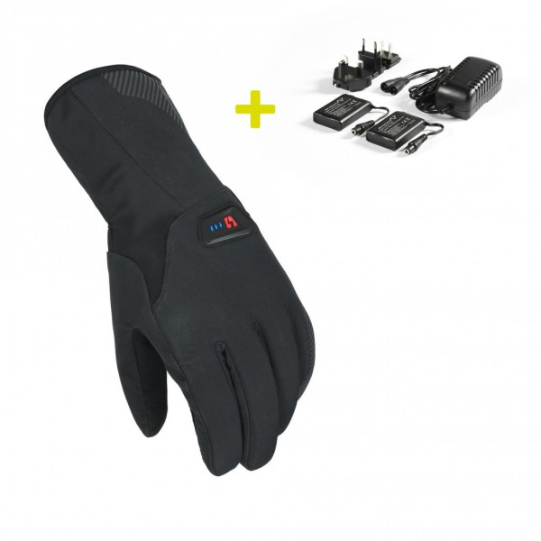 Macna Spark Kit heated motorcycle gloves black
