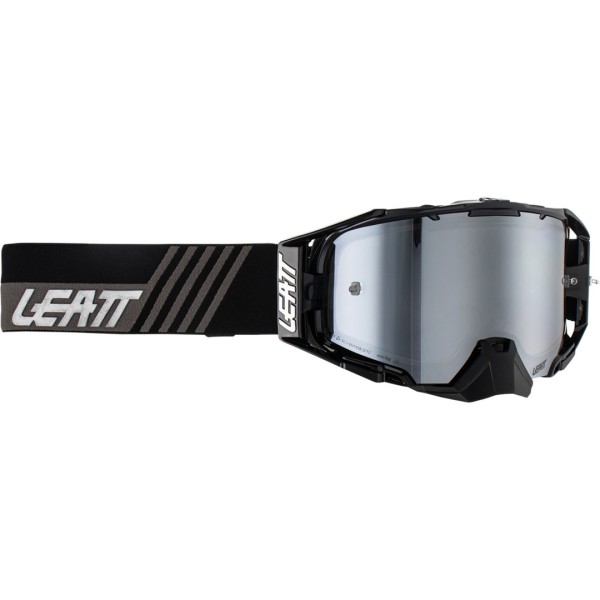 Leatt Velocity 6.5 Iriz Stealth silberne Motocross-Maske