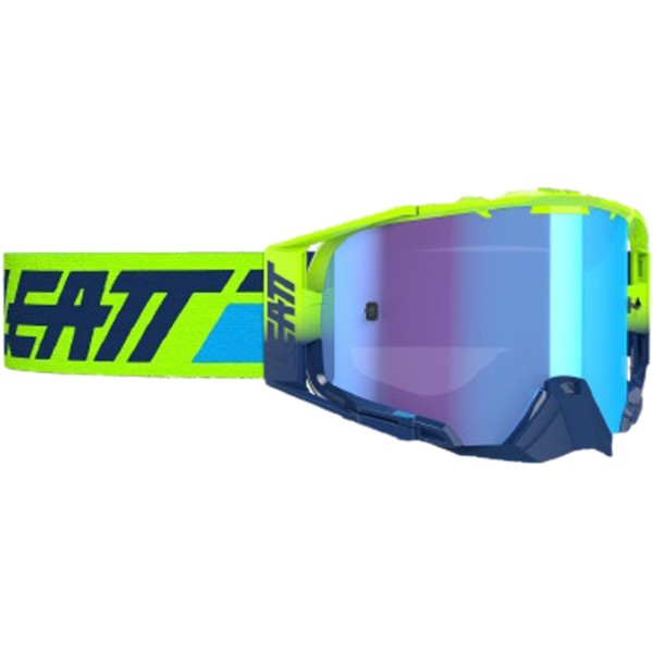 Leatt Velocity 6.5 Iriz Limettenblaue Motocross-Maske