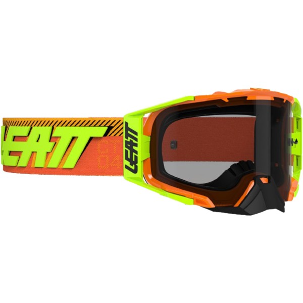 Leatt Velocity 6.5 Citrus hellgraue Motocross-Maske