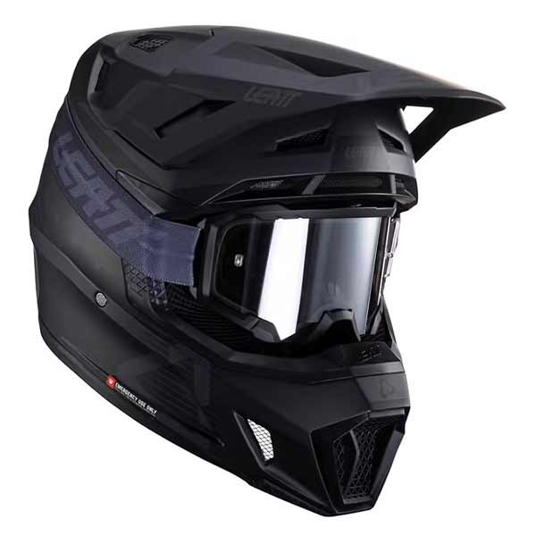 Leatt 7.5 V24 Stealth-Helm schwarz grau