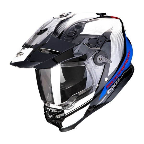 Scorpion Exo ADF-9000 Air Trail Helm schwarz blau weiß