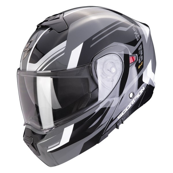 Scorpion Exo 930 Evo Sikon Helm grau schwarz weiß
