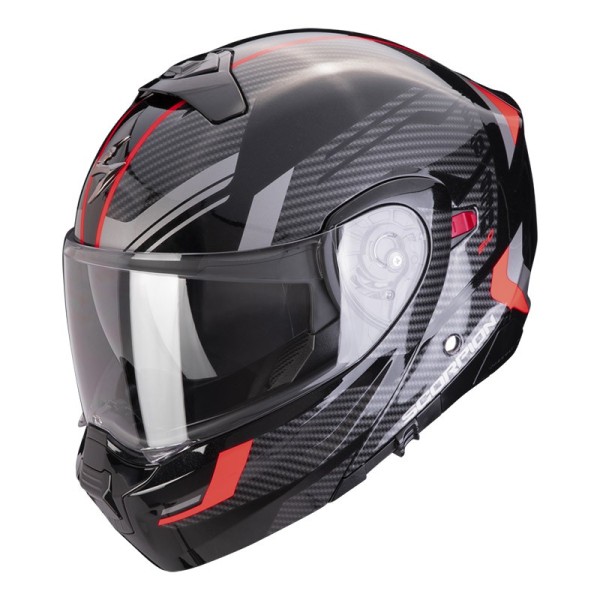 Scorpion Exo 930 Evo Sikon helmet black silver red