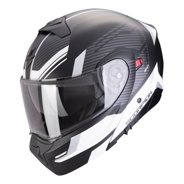 Scorpion Exo 930 Evo Sikon helmet matt black silver white