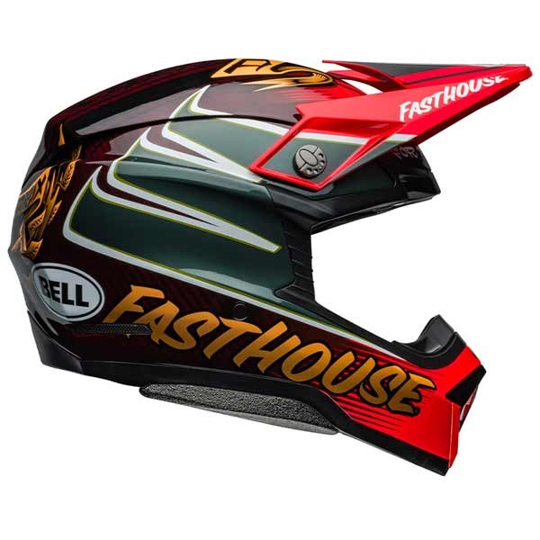 Casco Bell Moto 10 Spherical Fasthouse Ditd rosso oro