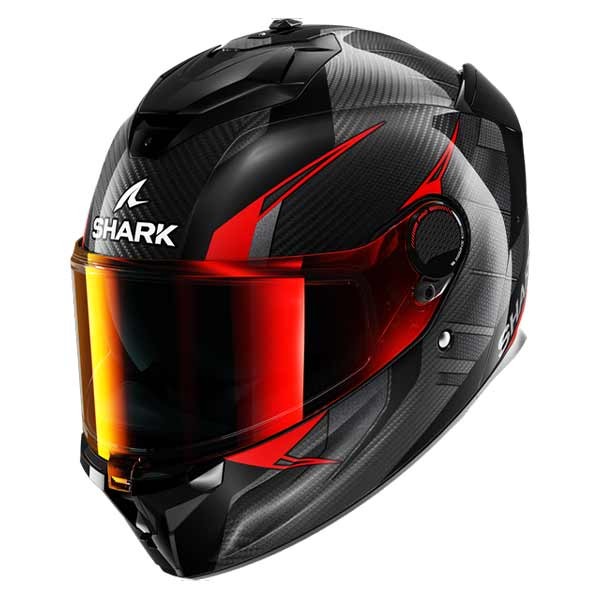 Shark Spartan GT Pro Kultram Carbon Helmet Black Red