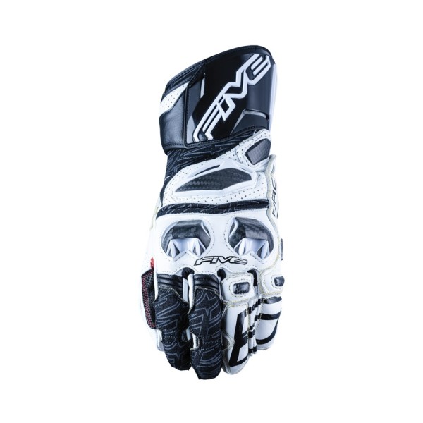 Five RFX Race gloves white black