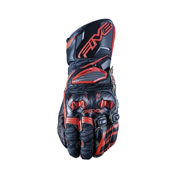 Five RFX Race gloves black red