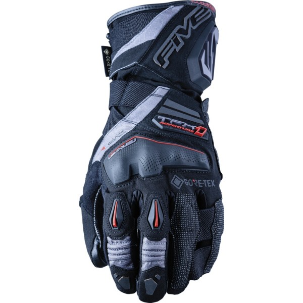Fünf TFX1 GTX Handschuhe schwarz grau