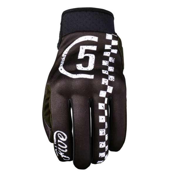 Five Globe gloves brown white