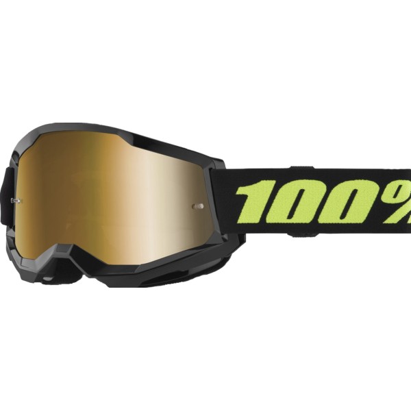 100% Strata 2 Solar Eclipse goggle with gold lens