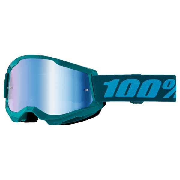 100% Strata 2 Stone goggle with blue lens