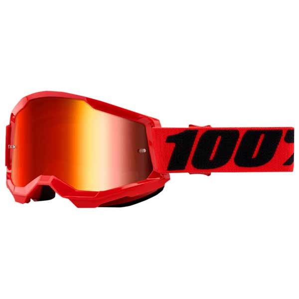 100 % Strata 2-Brille rote mit roter Spiegellinse