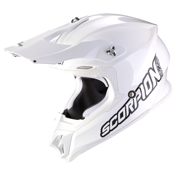 Scorpion VX-16 Evo Air Solid Motocross-Helm weiß