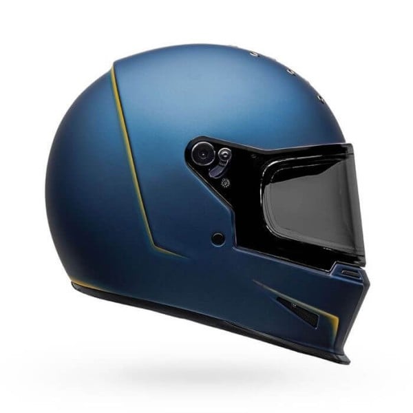 Casque Moto Bell Helmets Eliminator Vanish Blue Yellow