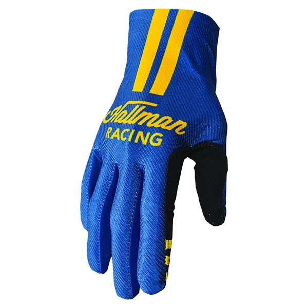 Thor Hallman Mainstay Roost blue yellow gloves