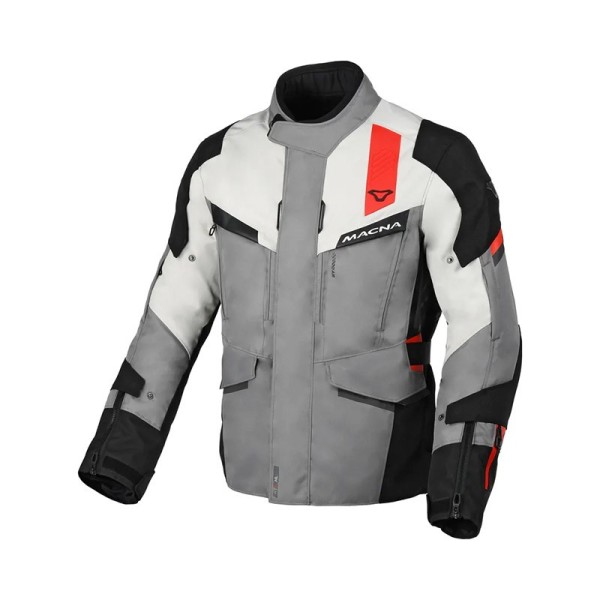 Macna Zastro motorcycle jacket black grey