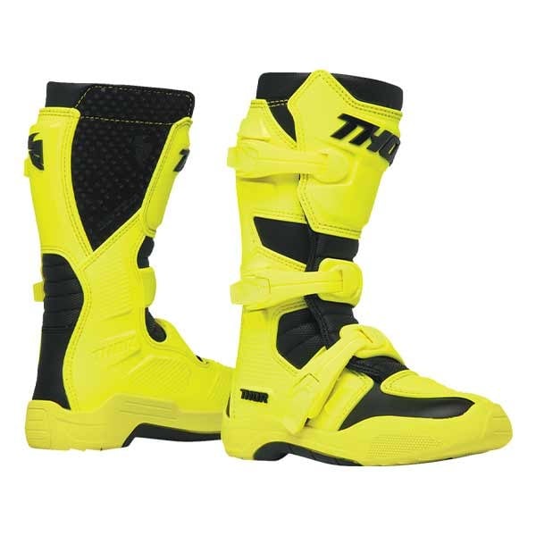 Thor Blitz XR Youth Motocross-Stiefel gelb schwarz