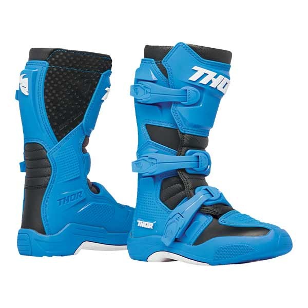 Thor Blitz XR Youth Motocross-Stiefel blau schwarz