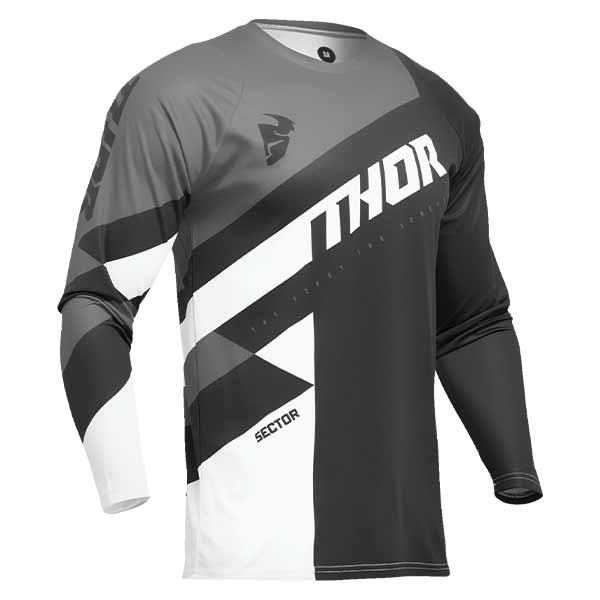 Thor Sector Checker Youth black white motocross jersey
