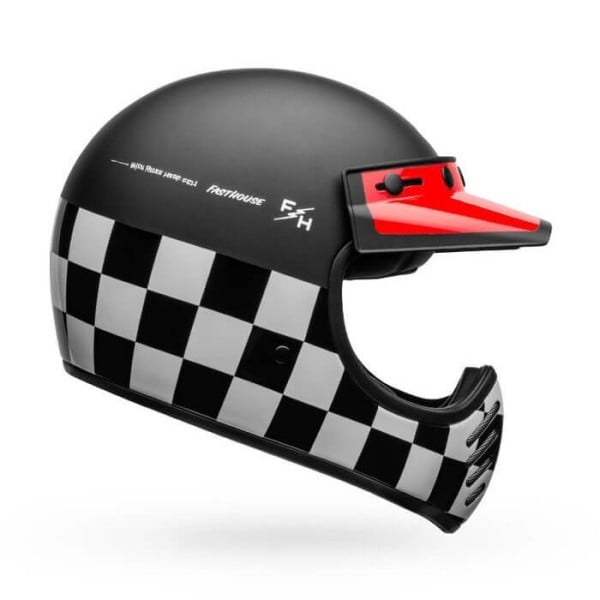 Casco de Moto Vintage Bell Helmets Moto 3 Fasthouse Checkers