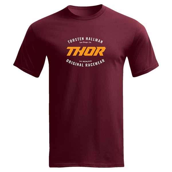T-shirt Thor MX Caliber rojo oscuro