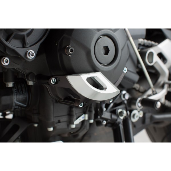 Protector tapa compartimento motor Sw-Motech negro plata Yamaha MT09 / Tracer / Tracer900/ GT / XSR900