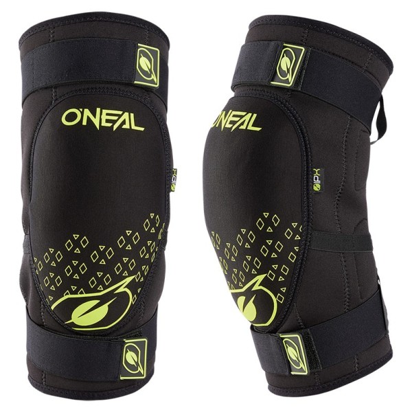 Oneal Dirt MTB knee pads black yellow fluo
