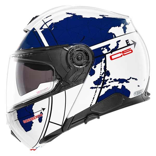 Schuberth C5 Globe blue modular helmet