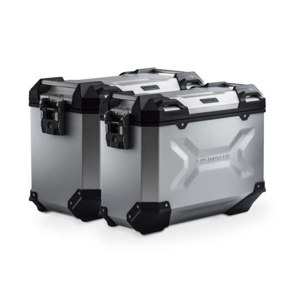 Kit valigie alluminio TRAX ADV Sw-Motech argento 45-37 l Aprilia Tuareg 660 (21-)