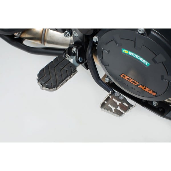 Ampliación pedal de freno Sw-Motech plata modelos KTM