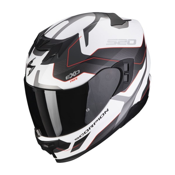 Scorpion EXO 520 Evo Air Elan helmet white silver red