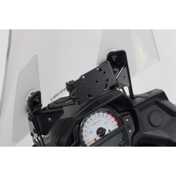 Supporto GPS da cruscotto Sw-Motech nero Kawasaki Versys 650 (14-21)